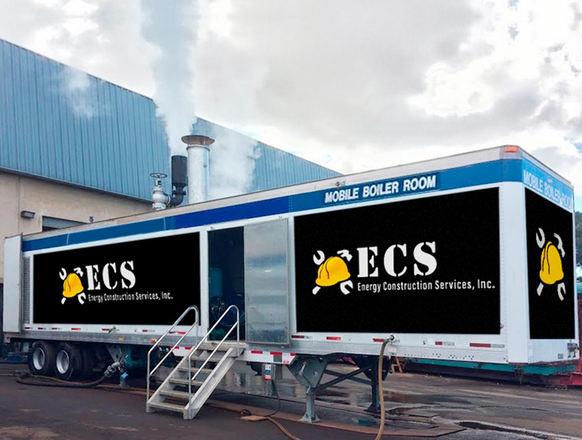 Services - Mobile boiler room - Energy Construction Services Inc. Boiler Rental